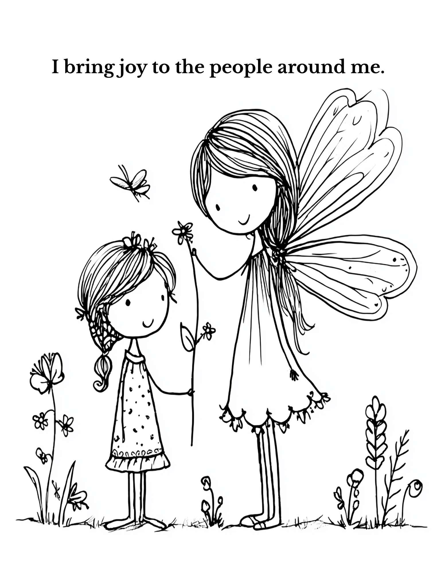 Affirmation Coloring Book for Girls