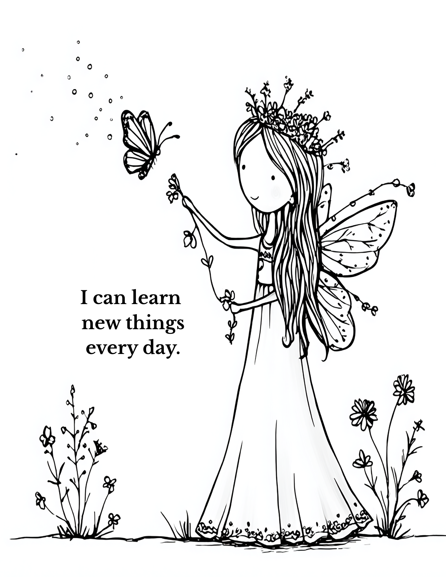 Affirmation Coloring Book for Girls