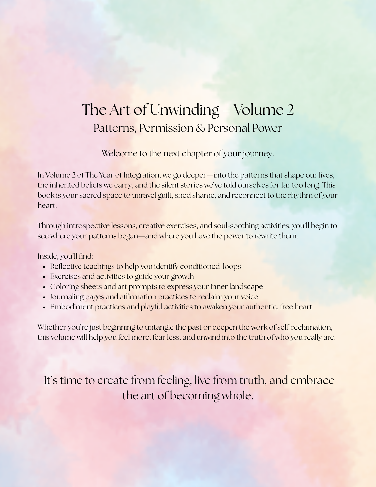 The Year of Integration Volume 2